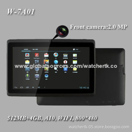7-inch Tablet PC, Dual-core, 512MB/4GB